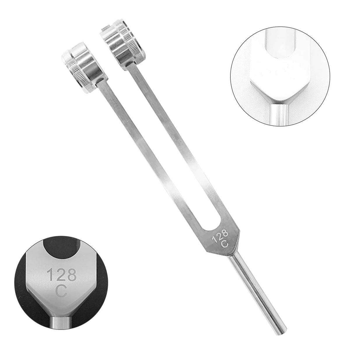 128Hz Weighted Tuning Fork for Healing & Sound Therapy