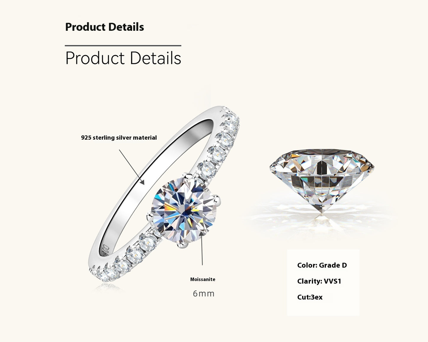 Diamond Ring Affordable Luxury Fashion Style
