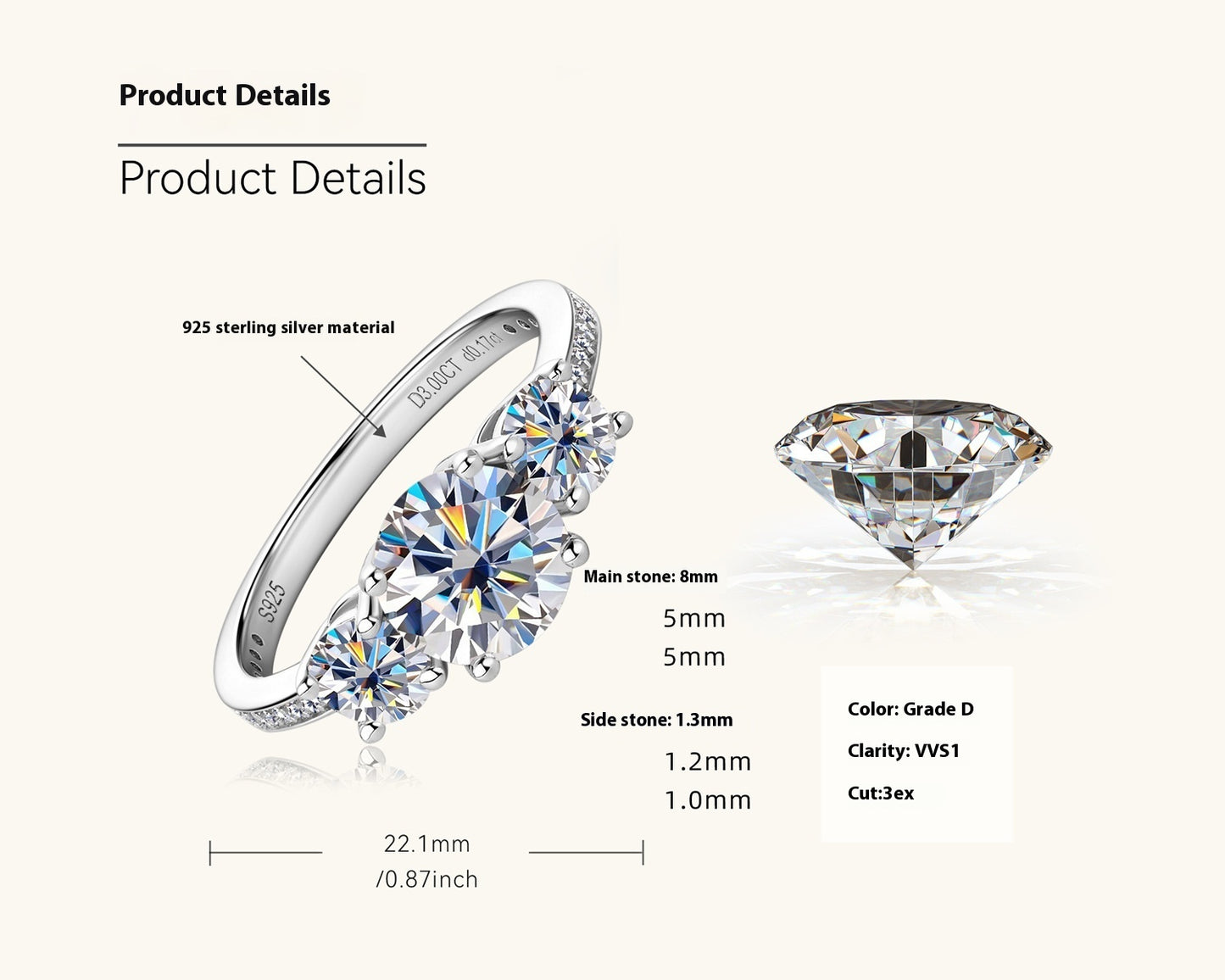 Diamond Ring Affordable Luxury Fashion Style