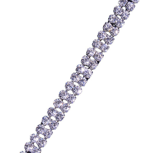 Light Luxury Large Diamond Double Row Necklace