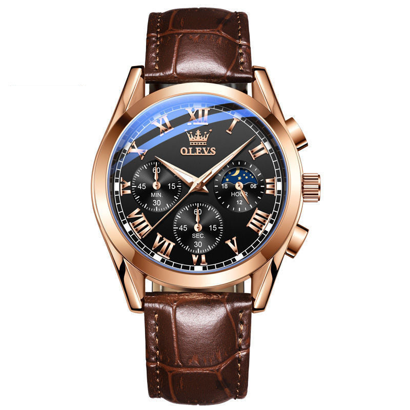 Luminous Chronograph Waterproof Quartz Men's Watch